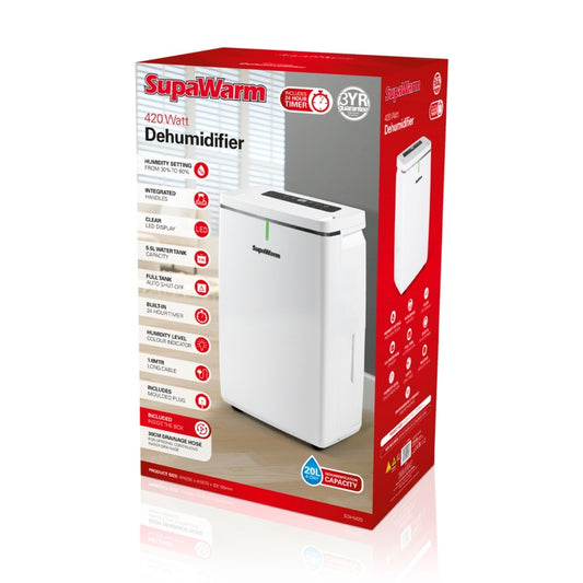 Supawarm 20 Litre Dehumidifier SDHM20